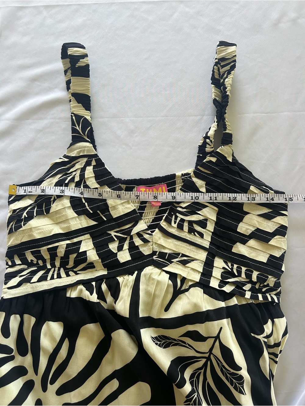 THML Black & Cream Floral Block Maxi Dress - Picture 7 of 7